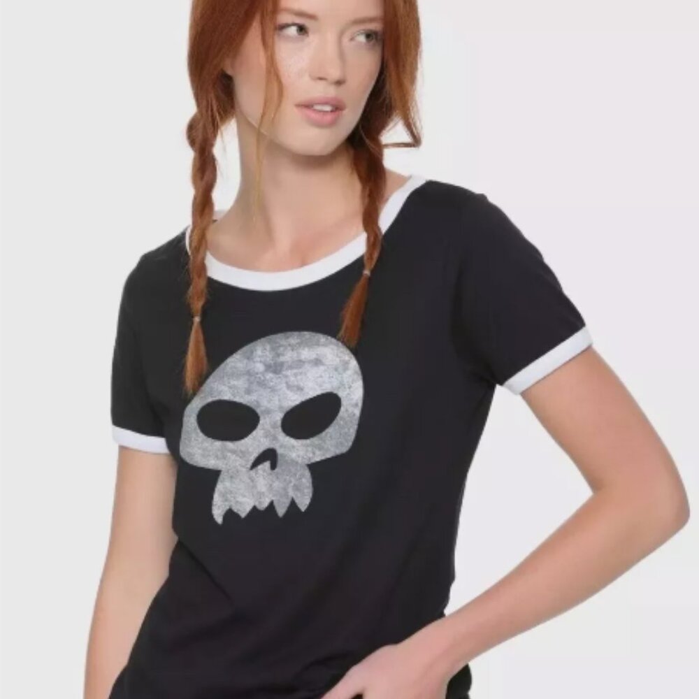 Disney Pixar Toy Story Sid Womens Ringer Tee SMALL